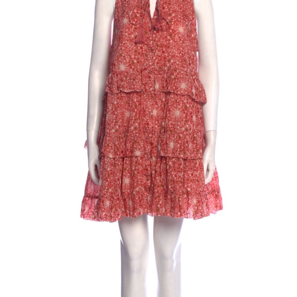 COPY - Anthropologie Carolina K Carmen Ruffle Tiered Dress Celestial